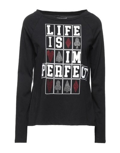 Shop !m?erfect T-shirts In Black