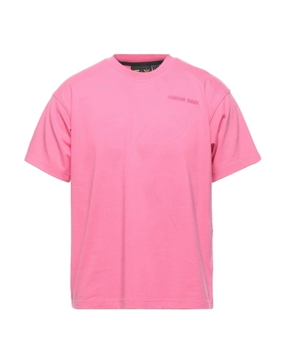 Shop Adidas Originals By Pharrell Williams Adidas Originals Man T-shirt Fuchsia Size S Cotton In Pink