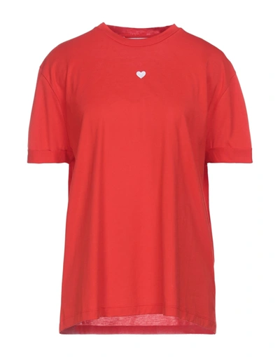 Shop Stella Mccartney Woman T-shirt Red Size 4-6 Cotton, Polyester