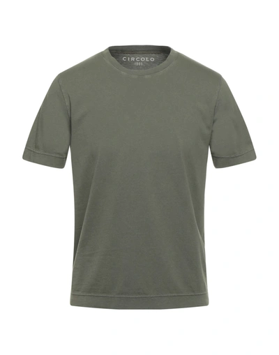 Shop Circolo 1901 T-shirts In Military Green