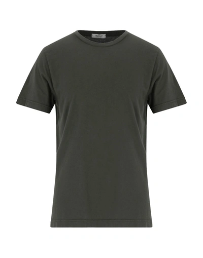 Shop Crossley Man T-shirt Dark Green Size S Cotton
