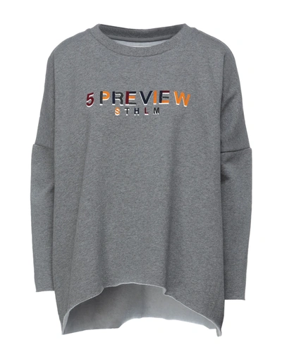 Shop 5preview Sweatshirts In Grey