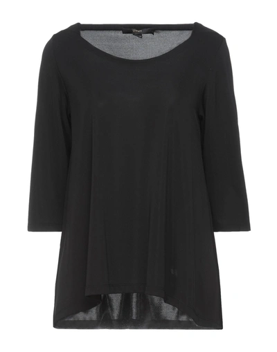 Shop Seventy Sergio Tegon Woman T-shirt Black Size 8 Polyester, Elastane