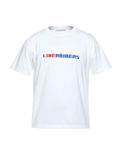 Shop Liberaiders T-shirts In White
