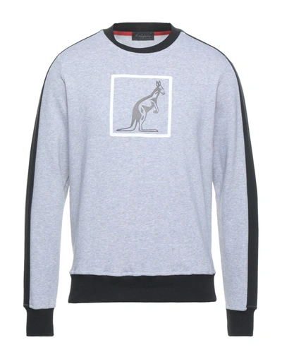 Shop Australian Man Sweatshirt Light Grey Size S Cotton, Polyester