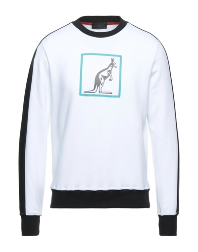 Shop Australian Man Sweatshirt White Size S Cotton, Polyester
