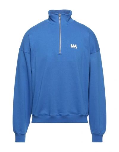 Shop Martin Asbjørn Man Sweatshirt Blue Size Xs Cotton