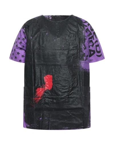 Shop Raf Simons T-shirts In Purple