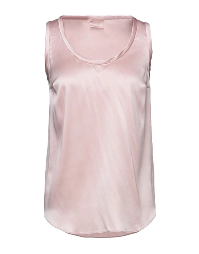 Shop Brunello Cucinelli Woman Top Pink Size Xxs Silk, Elastane