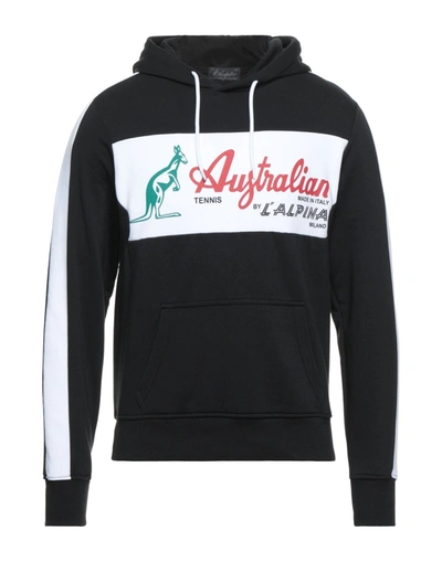 Shop Australian Man Sweatshirt Black Size Xs Cotton, Polyester