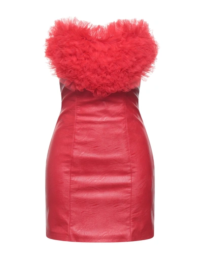 Shop Aniye By Woman Short Dress Red Size 8 Viscose, Polyurethane, Polyamide