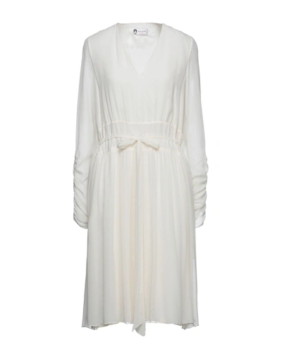 Shop Lanvin Midi Dresses In Ivory