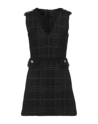 Shop Gaelle Paris Gaëlle Paris Woman Mini Dress Black Size 4 Polyester, Acrylic, Cotton, Wool