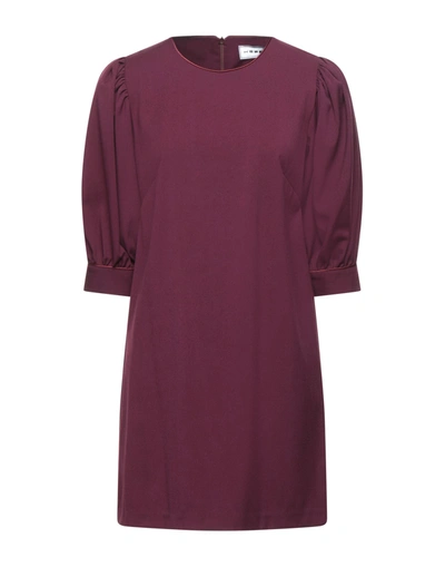 Shop Hope Fashion Woman Mini Dress Deep Purple Size S Polyester, Viscose, Elastic Fibres