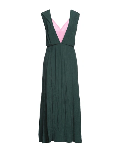 Colville Layered-look Maxi Dress In Green