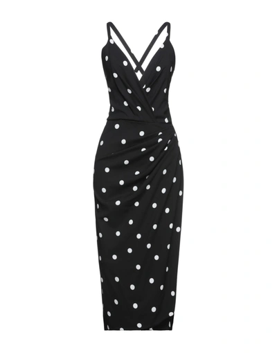 Dolce & Gabbana Midi Dresses In Black