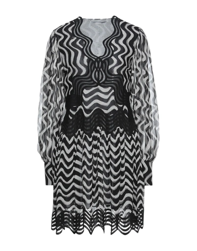 Shop Stella Mccartney Woman Mini Dress Black Size 2-4 Silk, Cotton, Polyethylene