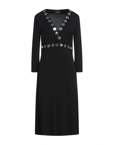 Shop Clips Woman Mini Dress Black Size L Viscose, Polyester
