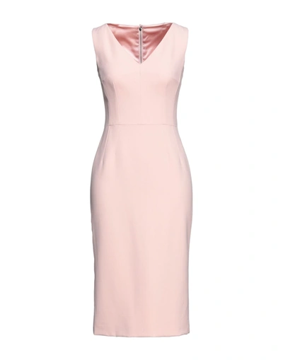 Shop Dolce & Gabbana Knee-length Dresses In Pink