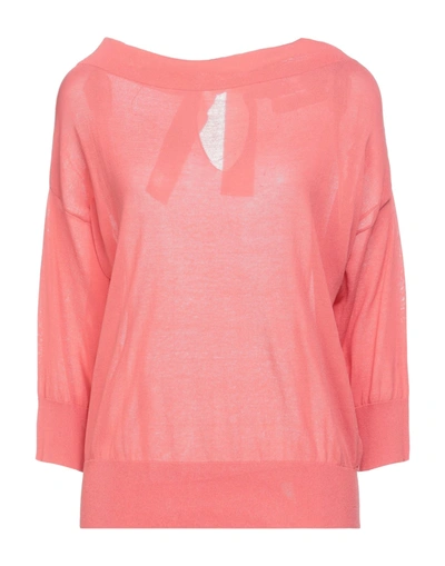Shop Jucca Sweaters In Salmon Pink
