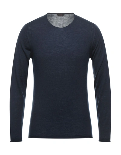 Shop Hōsio Sweaters In Dark Blue