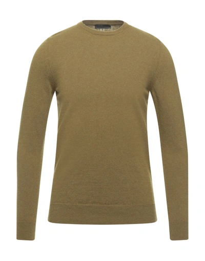 Shop +39 Masq Sweaters In Military Green