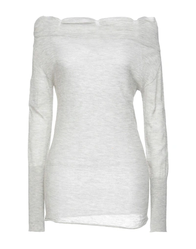 Shop Patrizia Pepe Sweaters In Light Grey