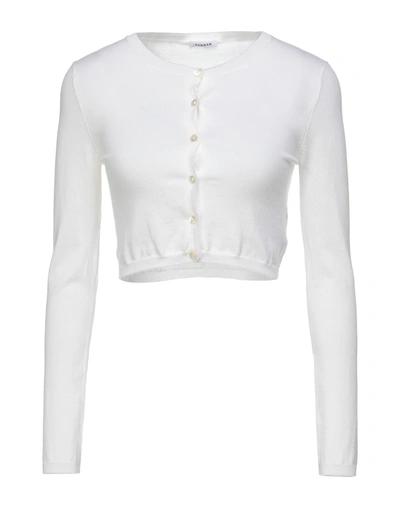 Shop P.a.r.o.s.h P. A.r. O.s. H. Woman Cardigan Ivory Size M Wool, Cashmere, Elastane In White