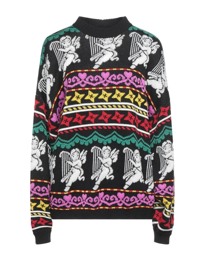 Shop Msgm Woman Sweater Black Size Xs Wool, Acrylic
