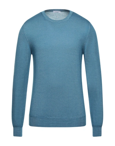Shop Boglioli Sweaters In Pastel Blue