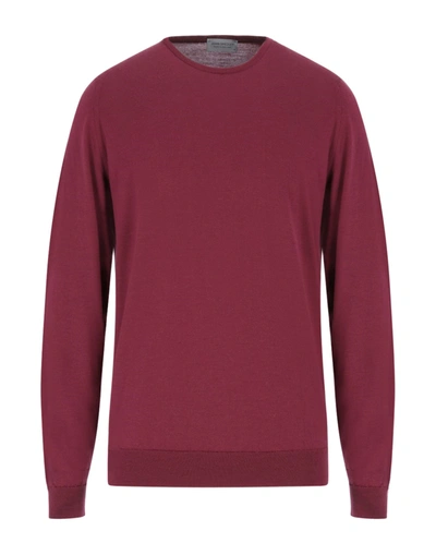 Shop John Smedley Sweaters In Mauve