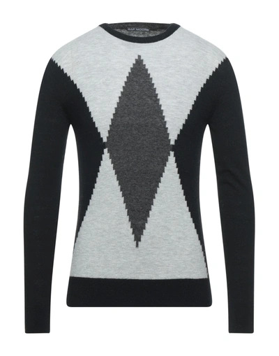 Shop Raf Moore Man Sweater Black Size Xl Alpaca Wool, Polyamide, Wool