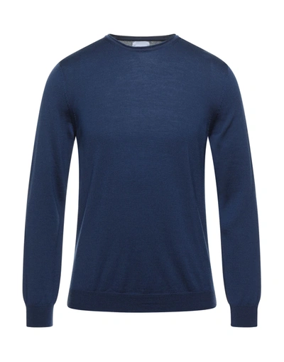 Shop Bellwood Man Sweater Blue Size 44 Merino Wool