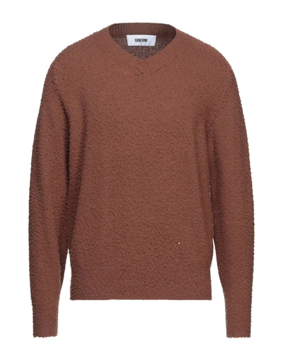 Shop Mauro Grifoni Man Sweater Brown Size 36 Virgin Wool