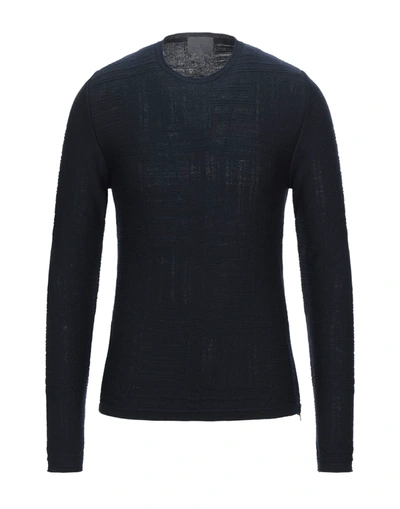 Shop Diktat Sweaters In Dark Blue