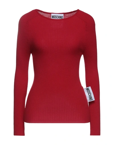 Shop Moschino Woman Sweater Red Size 12 Virgin Wool