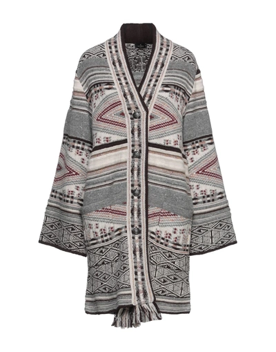 Shop Etro Woman Cardigan Beige Size 6 Wool, Silk, Polyamide