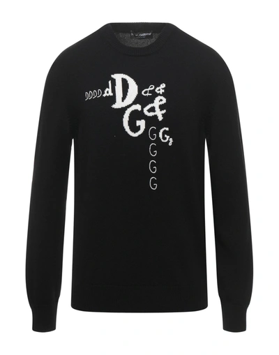 Shop Dolce & Gabbana Man Sweater Black Size 50 Virgin Wool, Cashmere