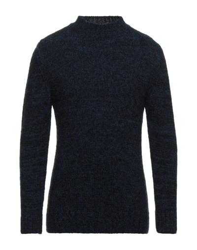 Shop Raf Moore Man Sweater Midnight Blue Size S Wool, Acrylic, Polyamide, Elastane