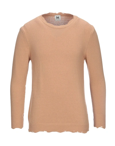 Shop Marsēm Man Sweater Camel Size M Wool, Polyamide In Beige