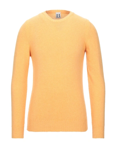 Shop Molo Eleven Man Sweater Ocher Size Xxl Wool, Polyamide In Yellow