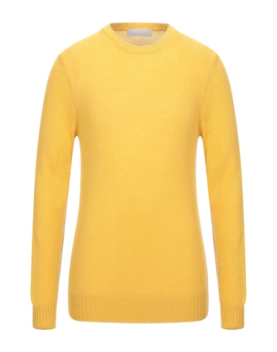 Shop Accademie Tessili Sweaters In Ocher