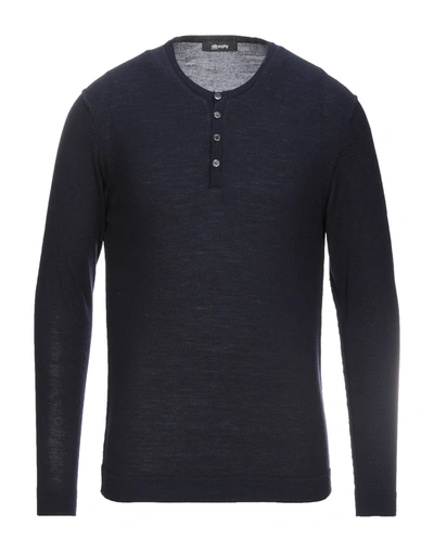 Shop Stilosophy Industry Sweaters In Dark Blue