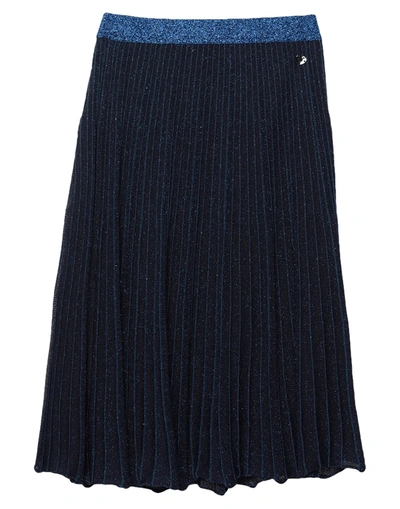 Shop Twinset Midi Skirts In Dark Blue