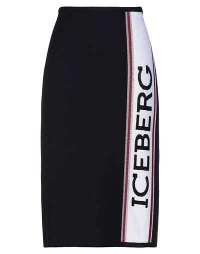 Iceberg Midi Skirts In Dark Blue