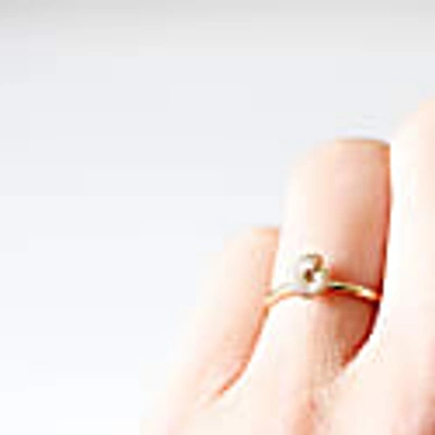Lee Renee Ammonite Ring - Gold In Ammonite