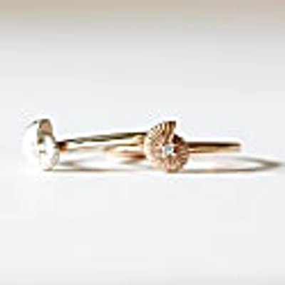 Lee Renee Ammonite Diamond Ring - Gold In Diamond