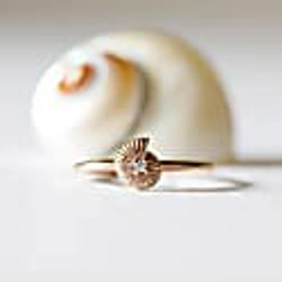 Lee Renee Ammonite Diamond Ring - Gold In Diamond
