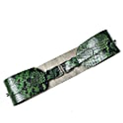 Shop Plik Women's Leather Waist Mara Belt Green