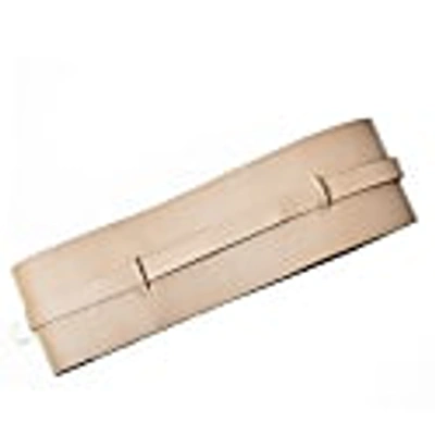 Plik Leather Wide Double Corset Belt- Nude In Corset